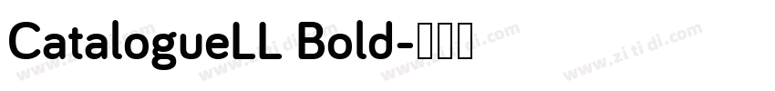 CatalogueLL Bold字体转换